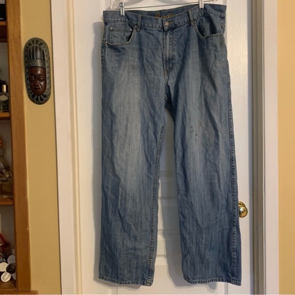 Roots Men's Straight Jeans in Light Blue Wash